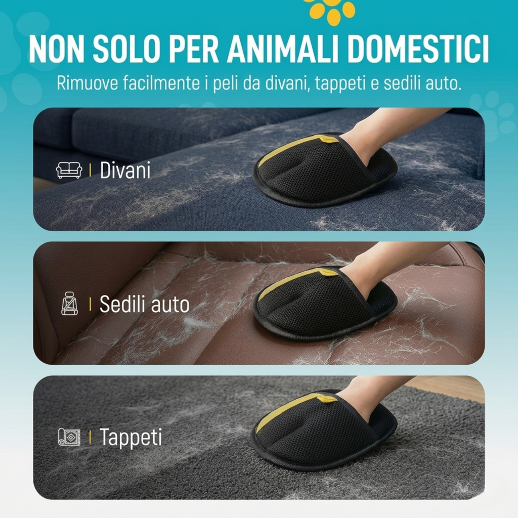 Guanto Rimuovi Peli per Cani e Gatti
