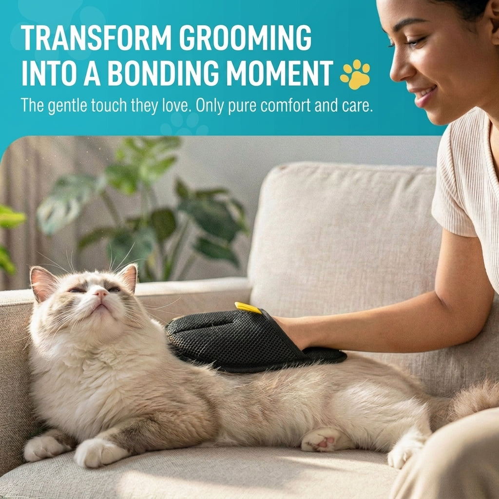 Vinecero® Reusable Pet Hair Remover Mitt