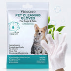 Vinecero® No-Rinse Pet Cleaning Gloves