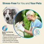 Vinecero® No-Rinse Pet Cleaning Gloves